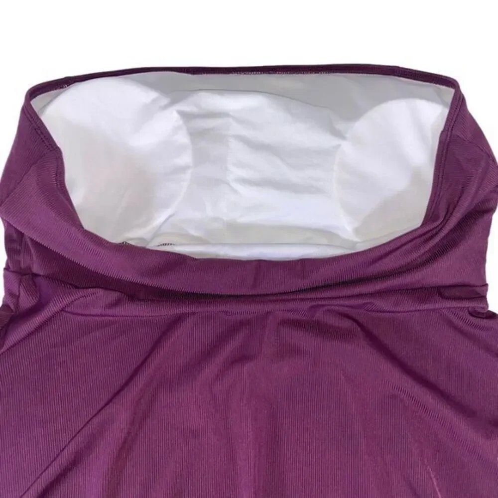 Unbranded Woman's Purple Strapless Swimsuit Top Plus Size 2XL‎
